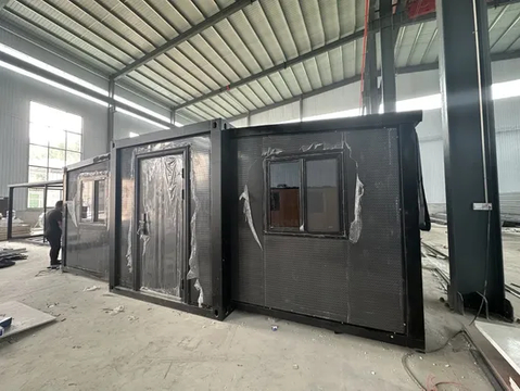 Dormitorios Tesite embalaje de película plástica Casa contenedor prefabricada modular con CE