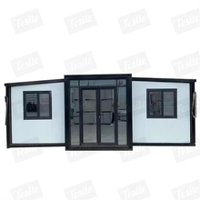 Casa contenedor móvil expandible plegable prefabricada de embalaje de película plástica de taller personalizado de 20 pies/30 pies/40 pies