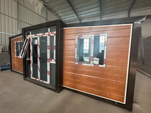 Taller Panel sándwich Embalaje de película plástica Casa contenedor plegable Oficina expandible