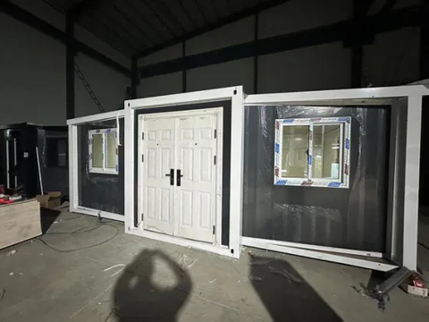 Villa Tesite envases de película plástica casa contenedor plegable prefabricados con ISO
