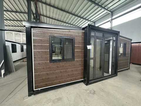 Casa contenedor prefabricada plegable de embalaje de película plástica Tesite personalizada con aprobación ISO de 20 pies/30 pies/40 pies