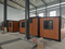 Dormitorios Oficinas temporales Tesite Embalaje de película plástica Casa contenedor prefabricada plegable