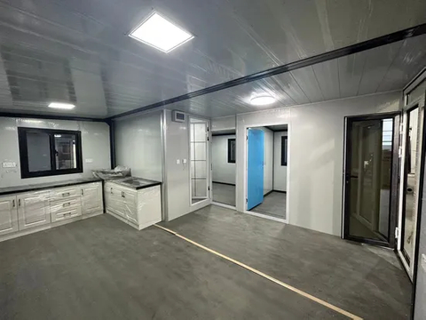 36.54~74.34sqm modificaron la estructura prefabricada modificada para requisitos particulares del envase de la estructura rápida del empaquetado de la película plástica de Tesite