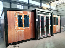 Casa de contenedor expandible móvil portátil plegable de acero ligero con panel sándwich para el hogar del hotel
