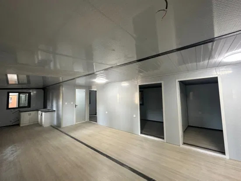 Villa Tesite embalaje de película plástica Casa contenedor plegable modular con ISO