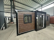 Casa móvil expandible del envase de la película plástica del chalet de las oficinas temporales que empaqueta