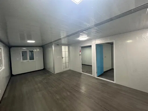 Las casas prefabricadas de Tesite del almacén de EPS/PUR/Rockwool almacenan la casa del envase del pliegue