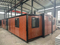 Dormitorios Oficinas temporales Tesite Embalaje de película plástica Casa contenedor prefabricada plegable