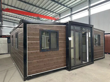 Envases de película plástica, casa contenedor móvil expandible portátil prefabricada aprobada por ISO con buen servicio