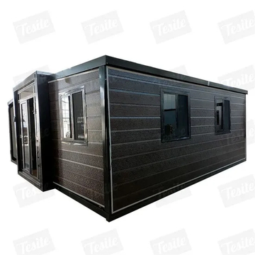 20FT/30FT/40FT Tesite personalizado embalaje de película plástica casas modulares prefabricadas casa contenedor con ISO
