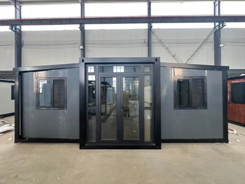 Casa modular de lujo del envase del envase de la película plástica de Tesite del panel de bocadillo de Warehouse