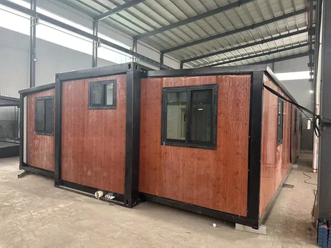 Casa contenedor de lujo móvil expandible de vidrio templado doble Tesite Villa
